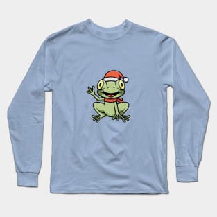 Cute Christmas Frog Long Sleeve T-Shirt